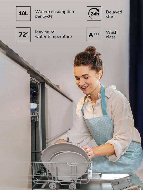 MILLEN Built-in Dishwasher - Large Capacity, Auto Open, 14 place settings, 3Y Warranty, MDW60732